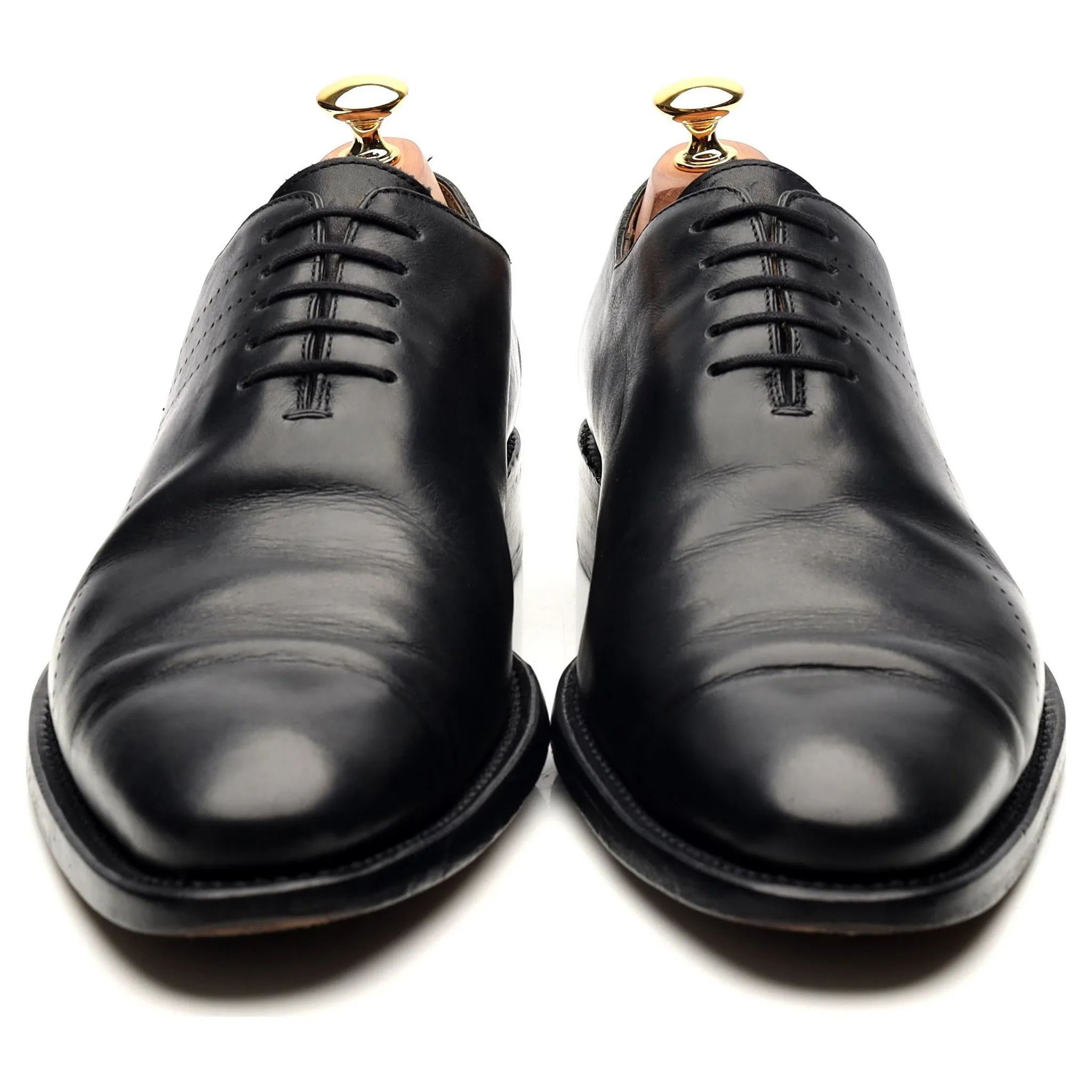 Black Leather Wholecut Oxford UK 9
