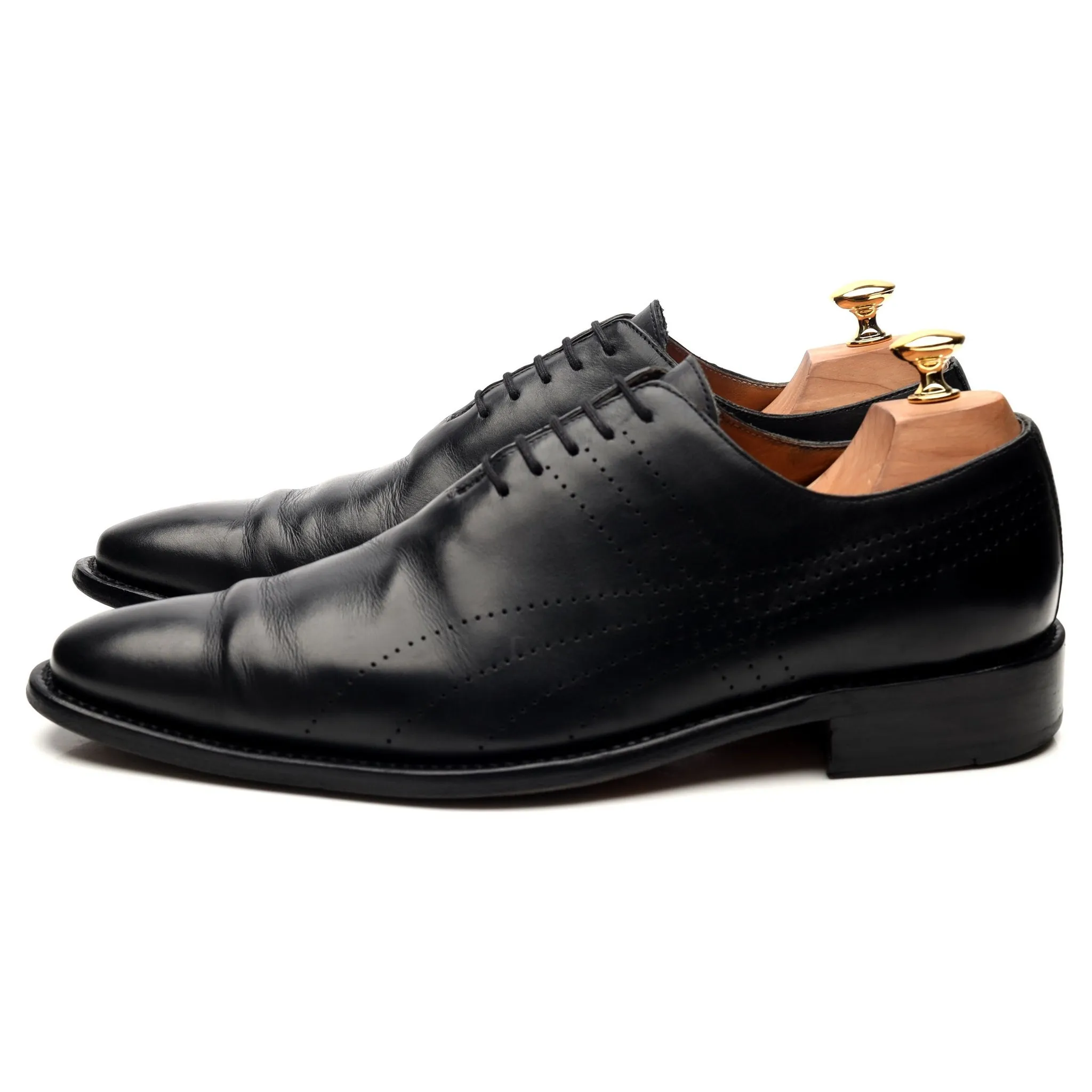Black Leather Wholecut Oxford UK 9