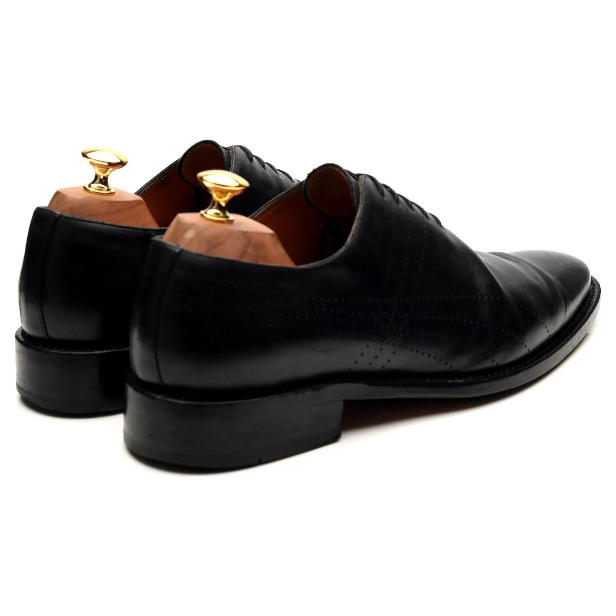 Black Leather Wholecut Oxford UK 9