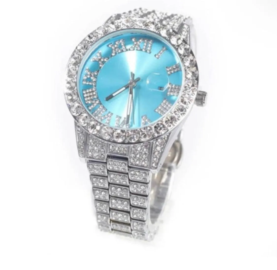 Blinged out ICY watch