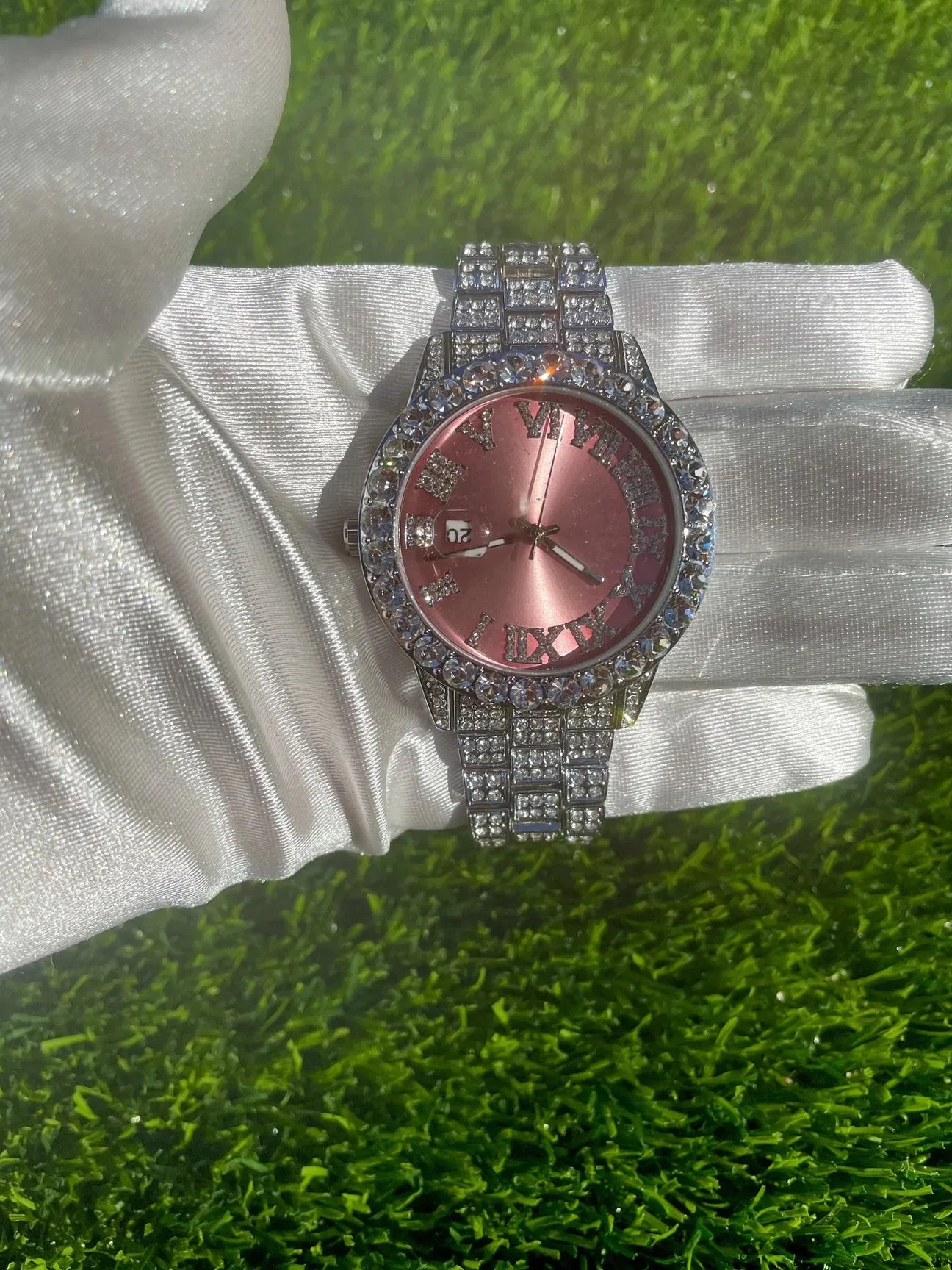 Blinged out ICY watch