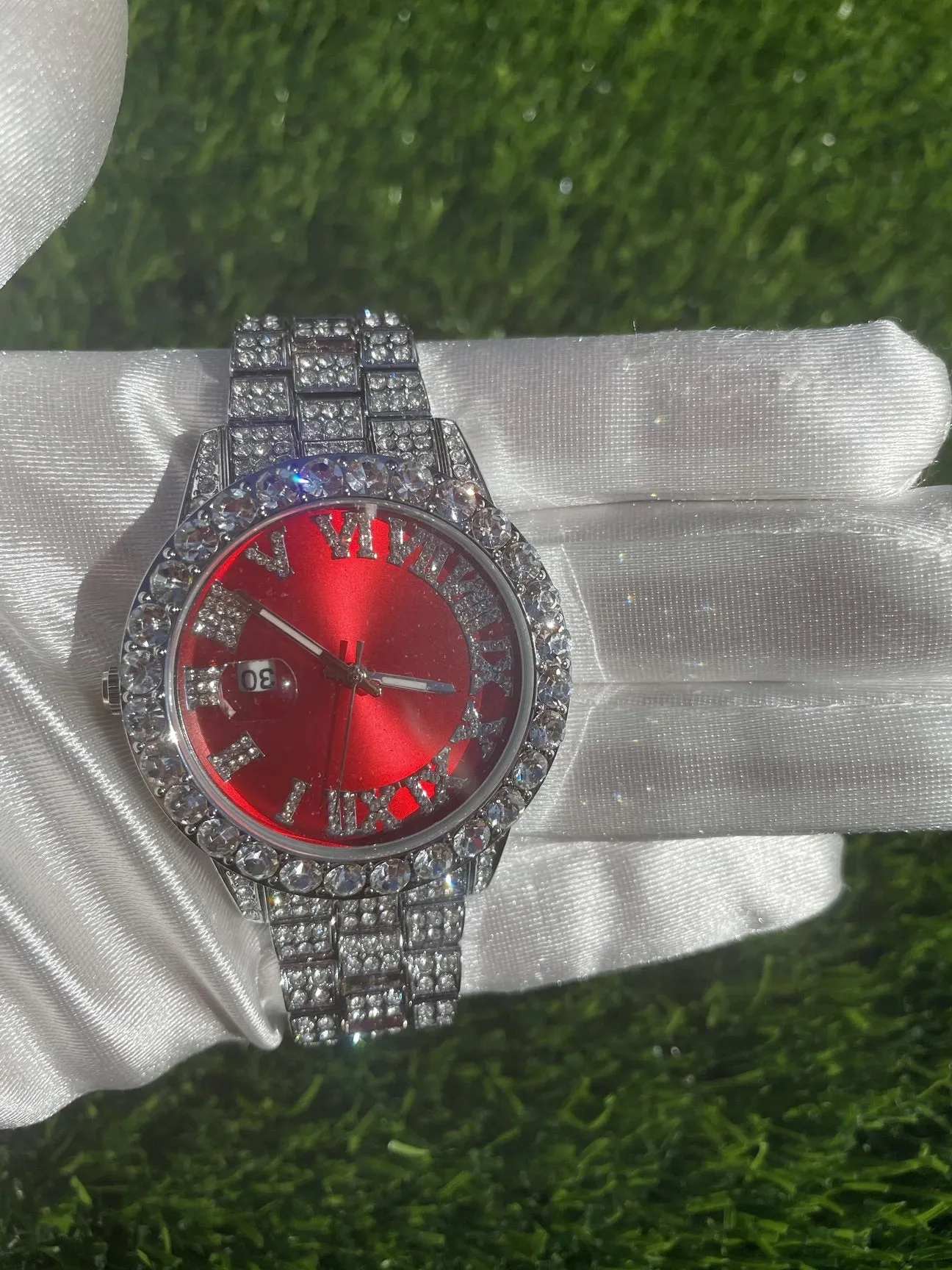 Blinged out ICY watch