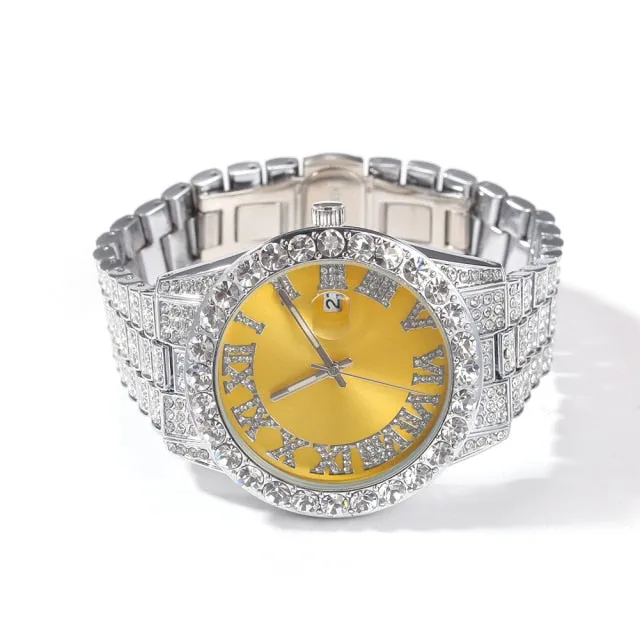 Blinged out ICY watch