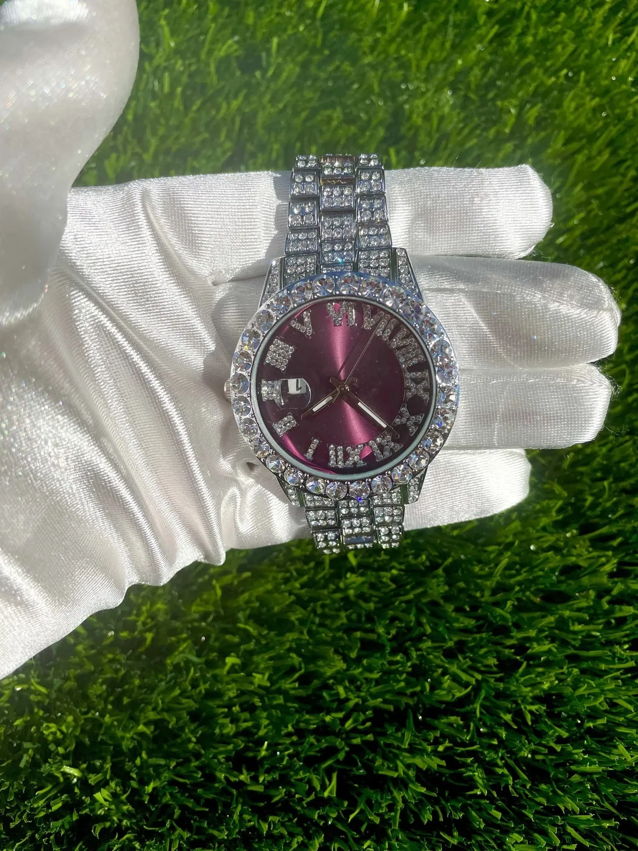 Blinged out ICY watch