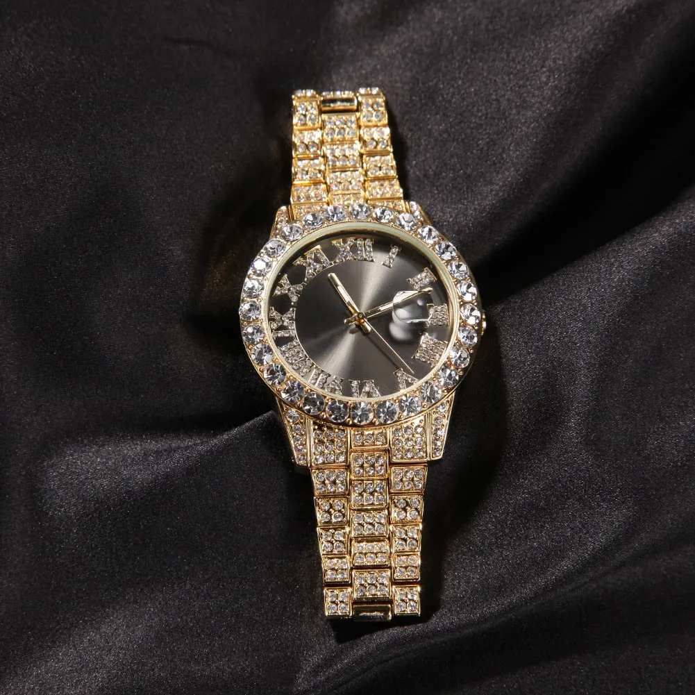 Blinged out ICY watch