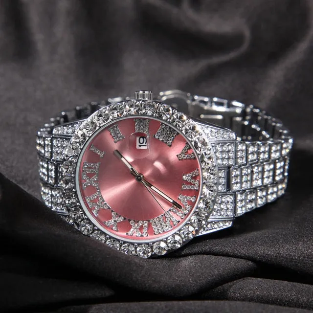 Blinged out ICY watch