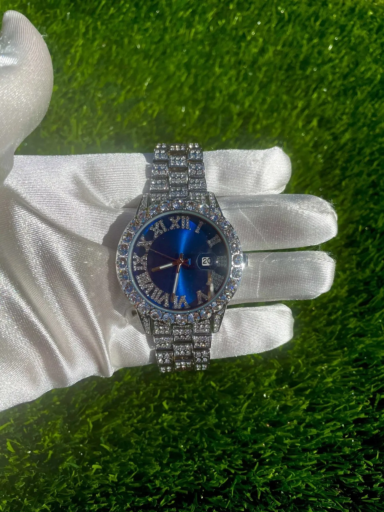 Blinged out ICY watch