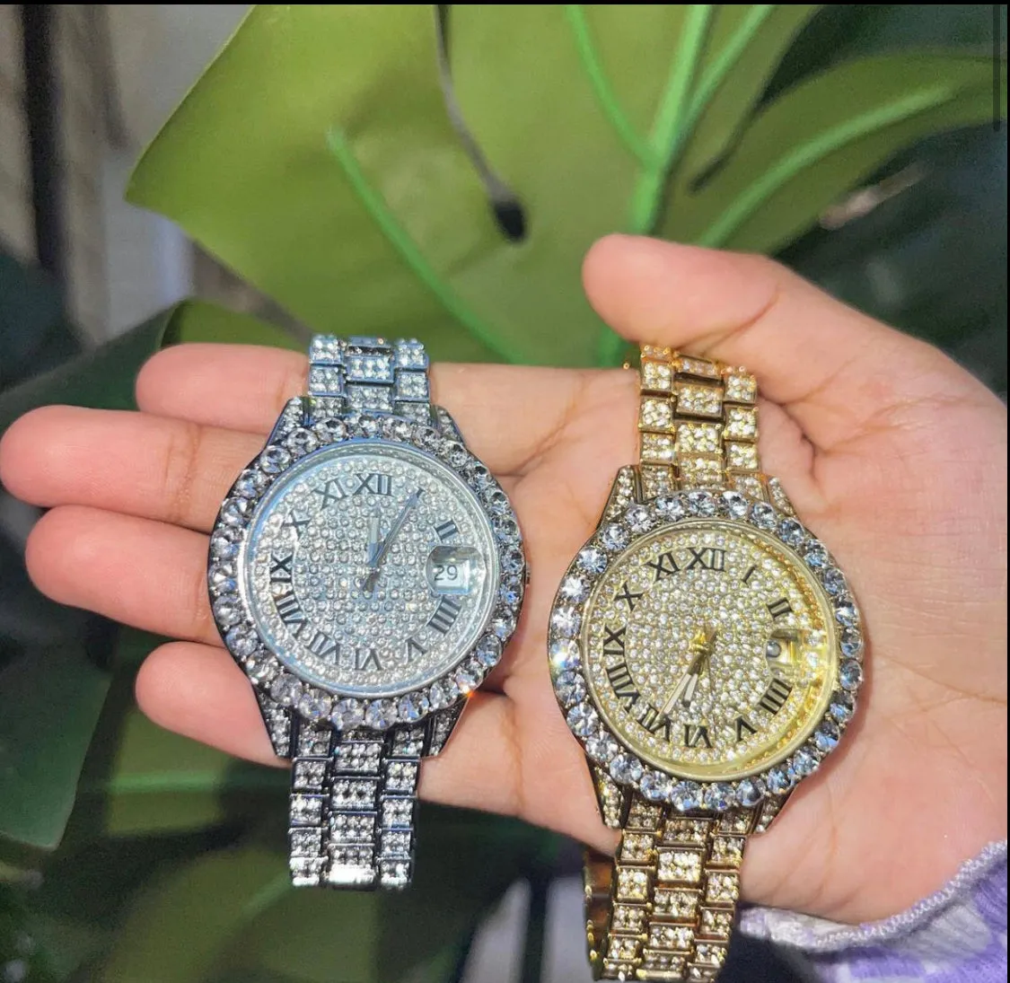 Blinged out ICY watch