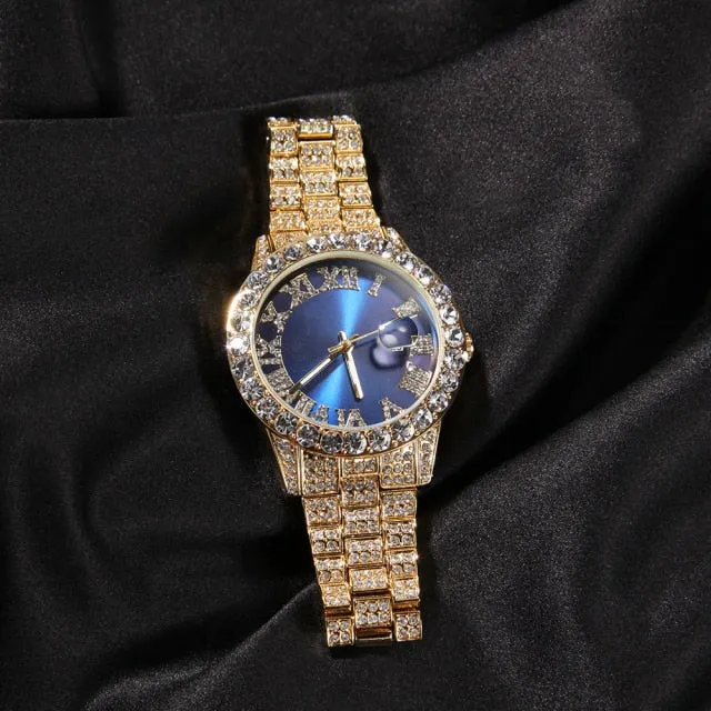 Blinged out ICY watch