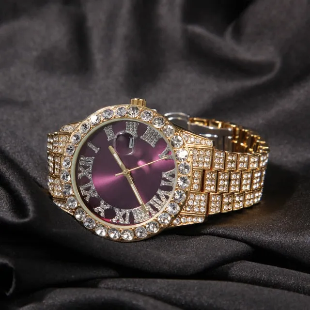Blinged out ICY watch