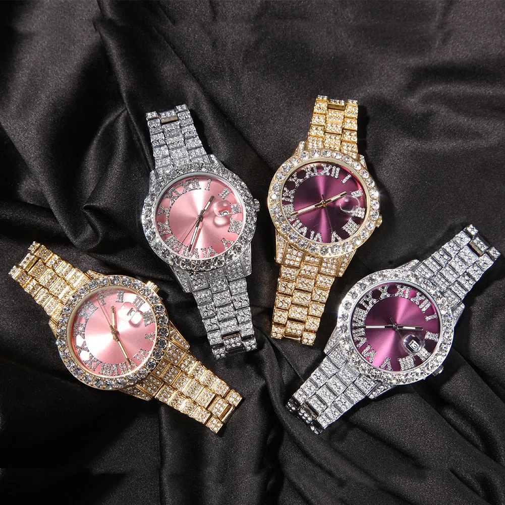 Blinged out ICY watch
