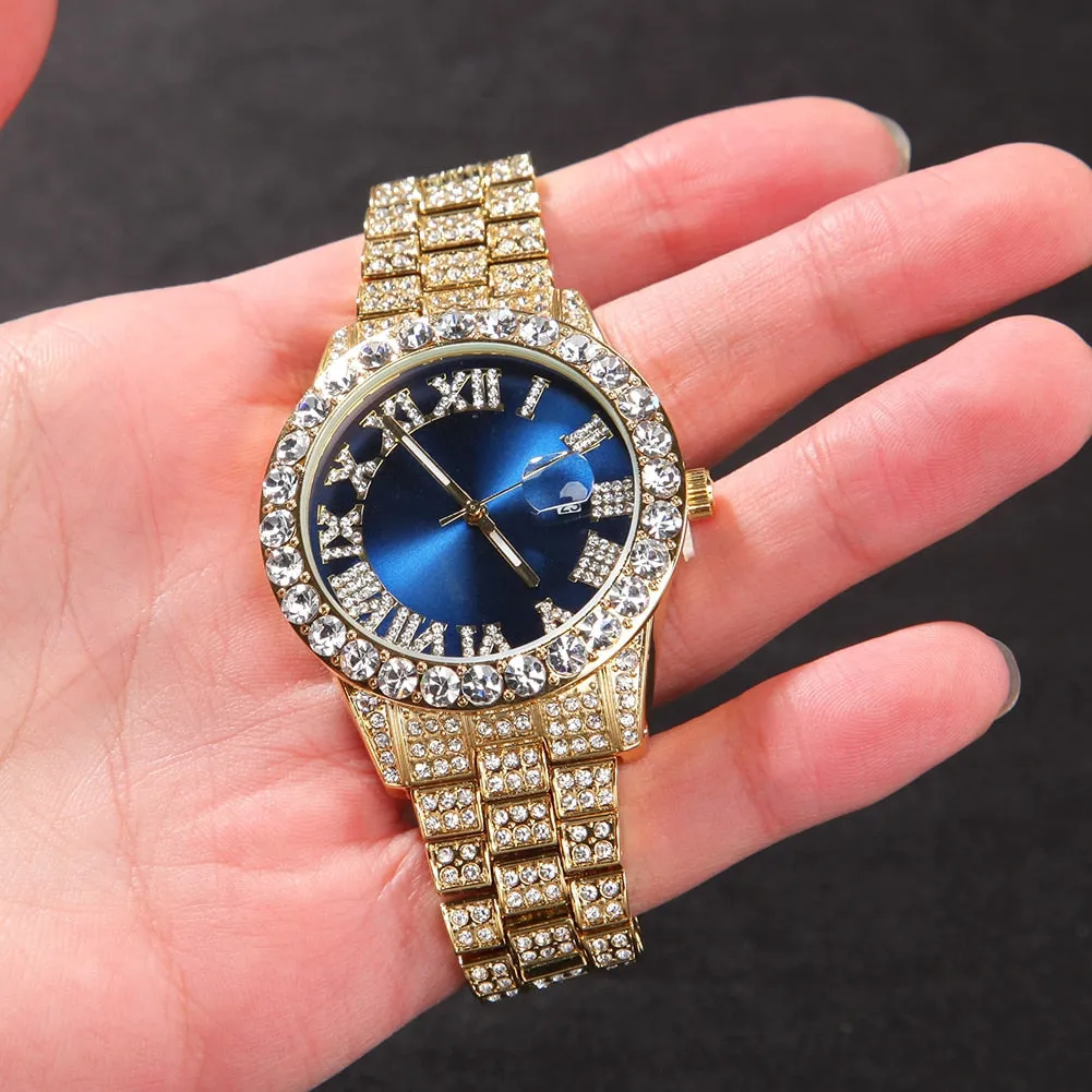 Blinged out ICY watch