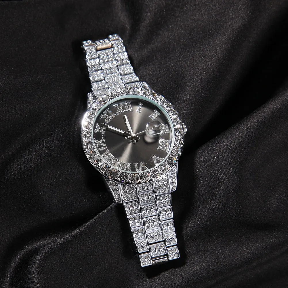 Blinged out ICY watch