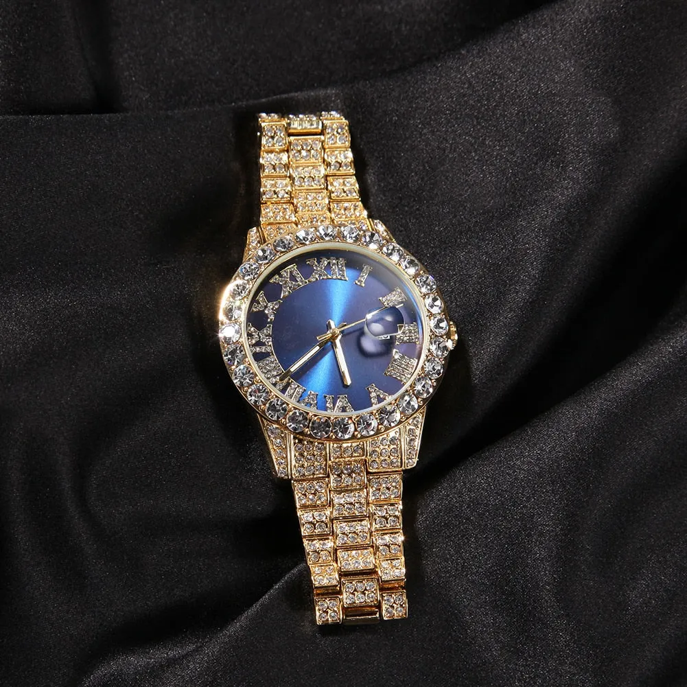 Blinged out ICY watch