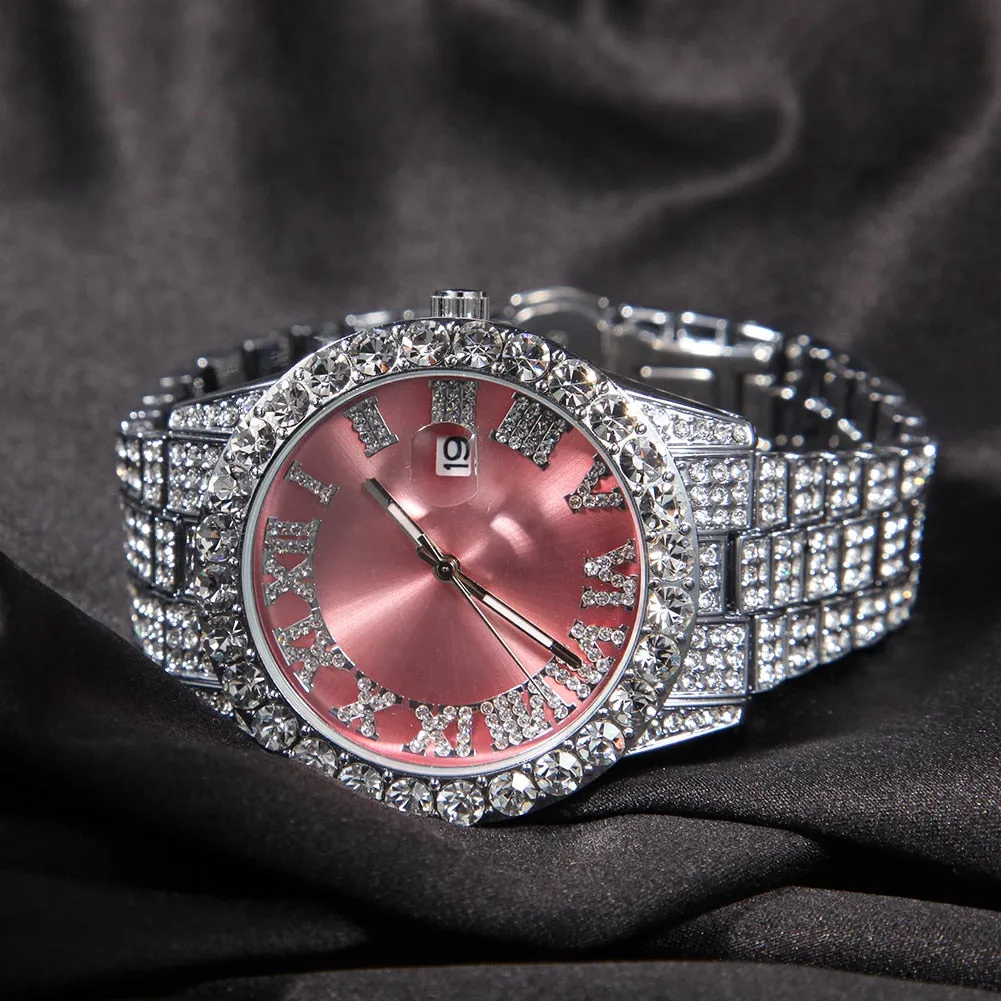 Blinged out ICY watch