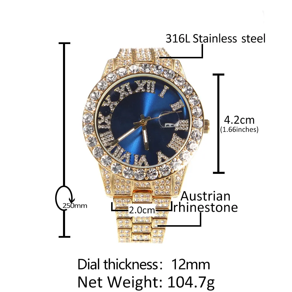 Blinged out ICY watch