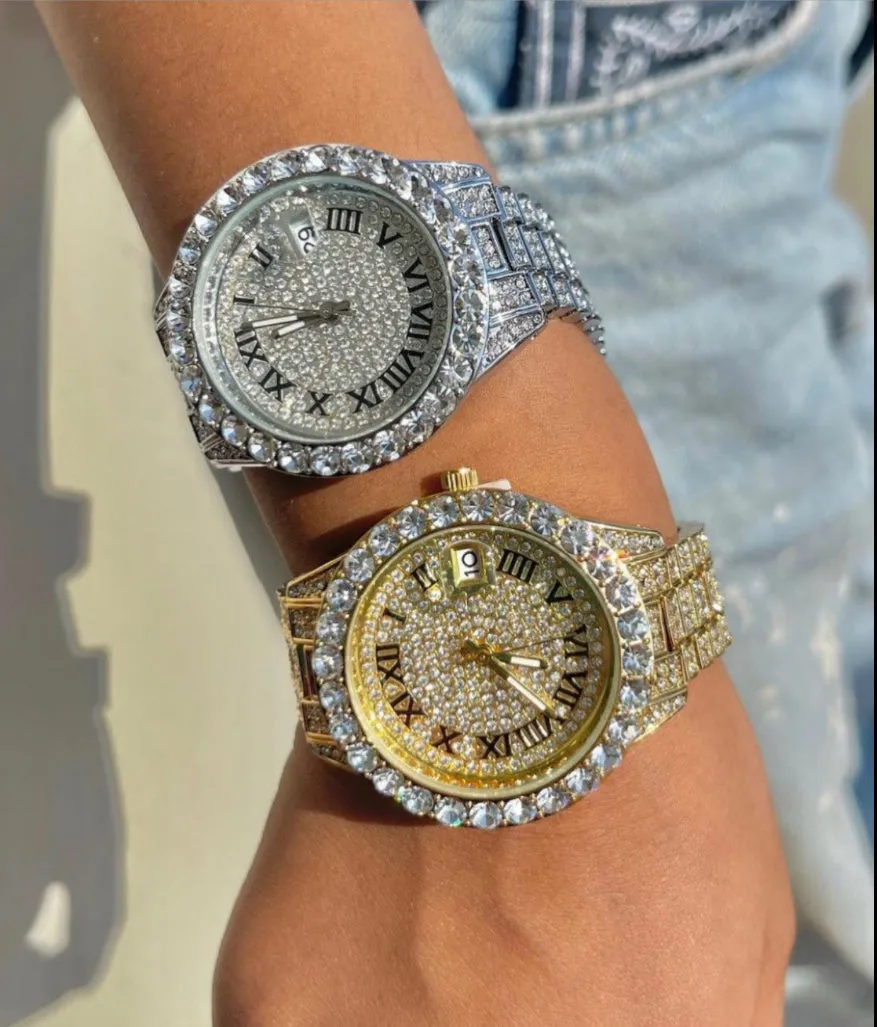 Blinged out ICY watch