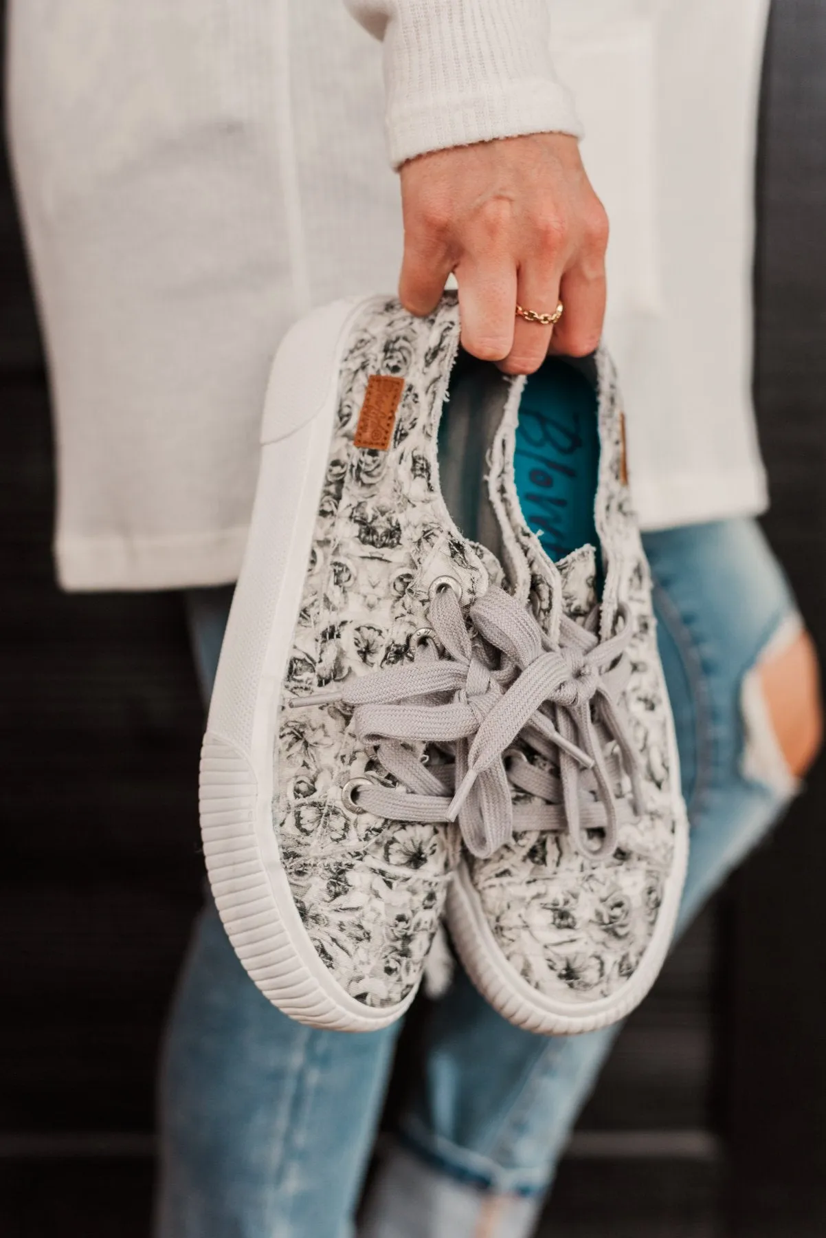 Blowfish Clay Sneakers- Wolf Gray Valley Rose