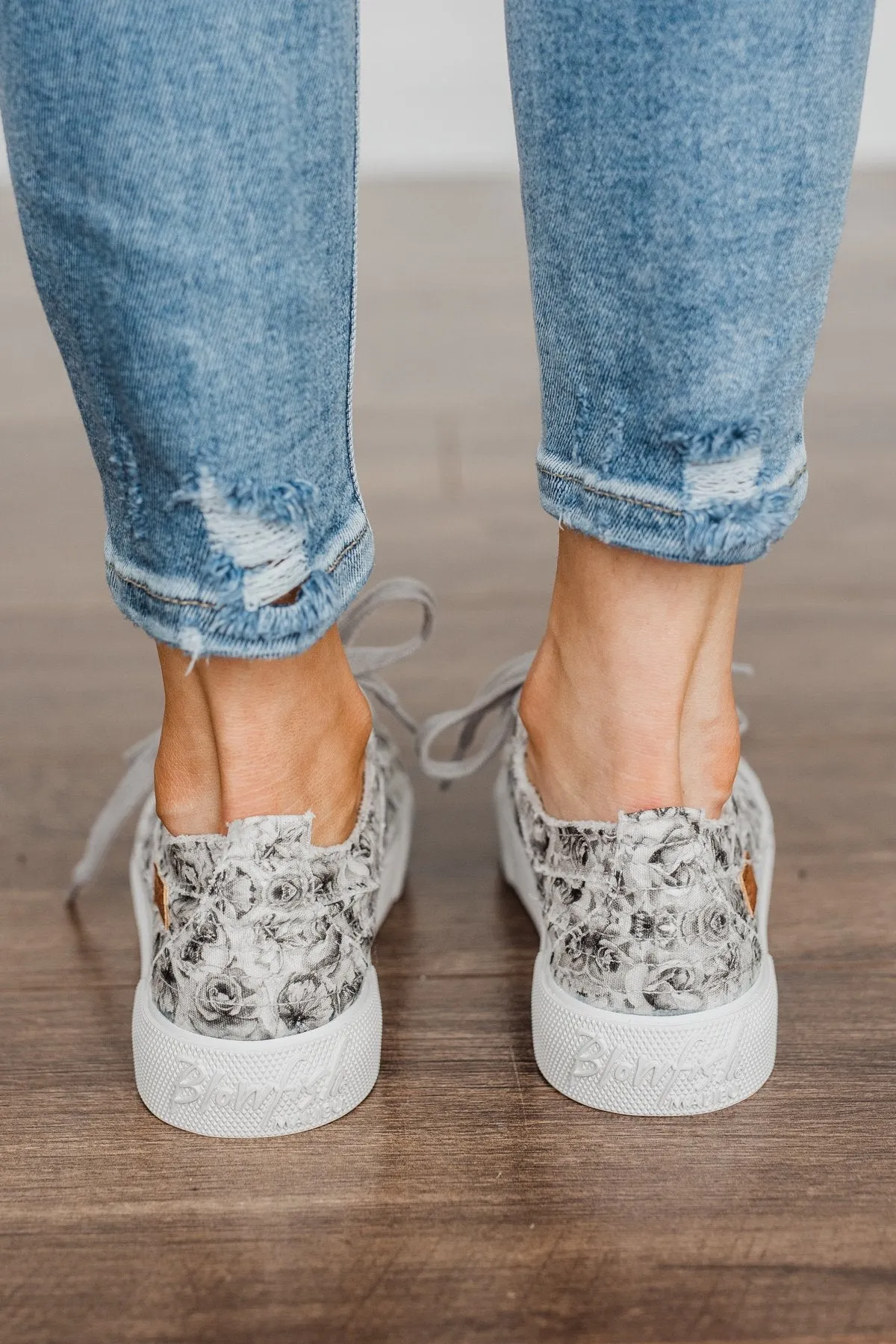 Blowfish Clay Sneakers- Wolf Gray Valley Rose