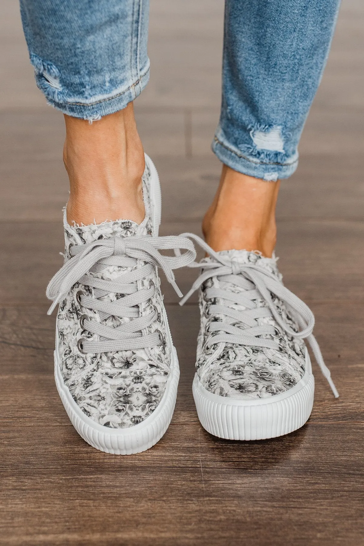 Blowfish Clay Sneakers- Wolf Gray Valley Rose