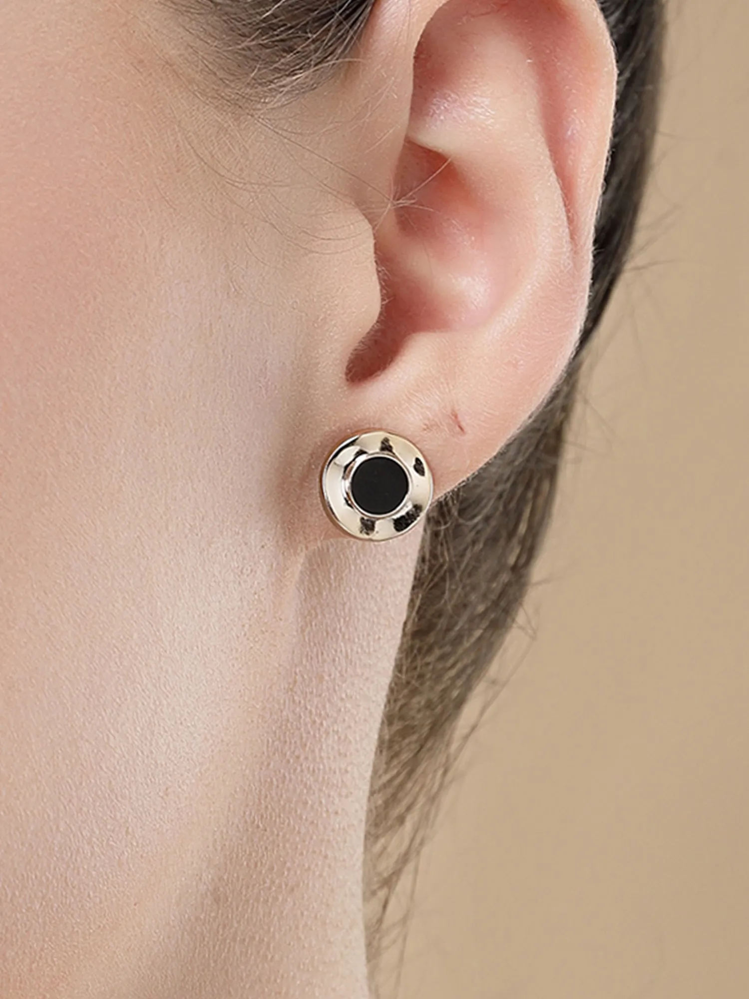 Bohey by KARATCART Set of 12 Gold and Silver Contemporary Studs Earrings Combo