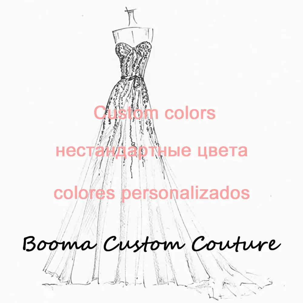 Booma Shiny A Line Mini Wedding Dresses Sweetheart Bow Straps Boning