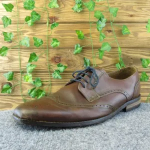 Bostonian Wingtip Brogue Men Derby Oxfords Shoes Size 12 M Brown Leather Lace Up