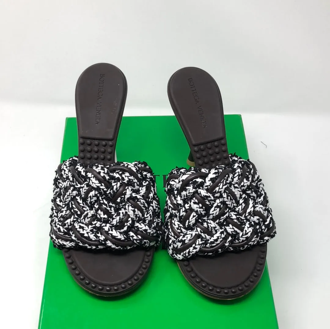 Bottega Veneta Braided Rope and Leather Sandal/Mule