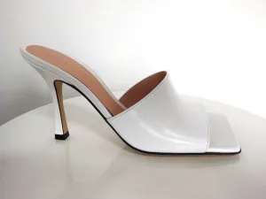 Bottega Veneta White Stretch Mule