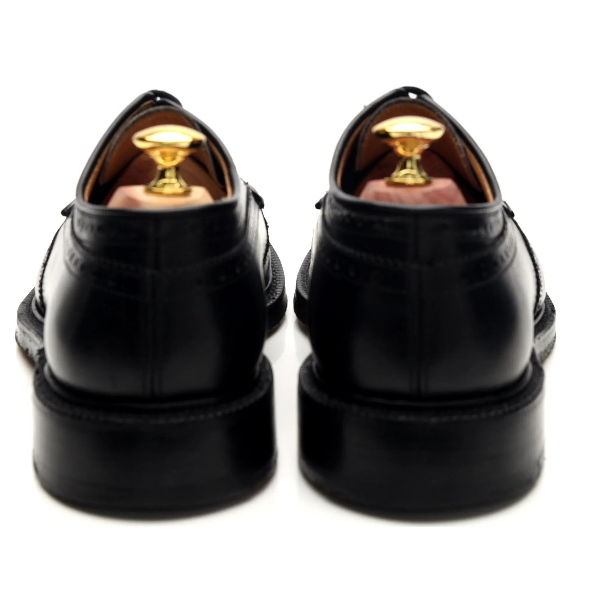 'Brookland' Black Leather Derby Brogue UK 7.5 G