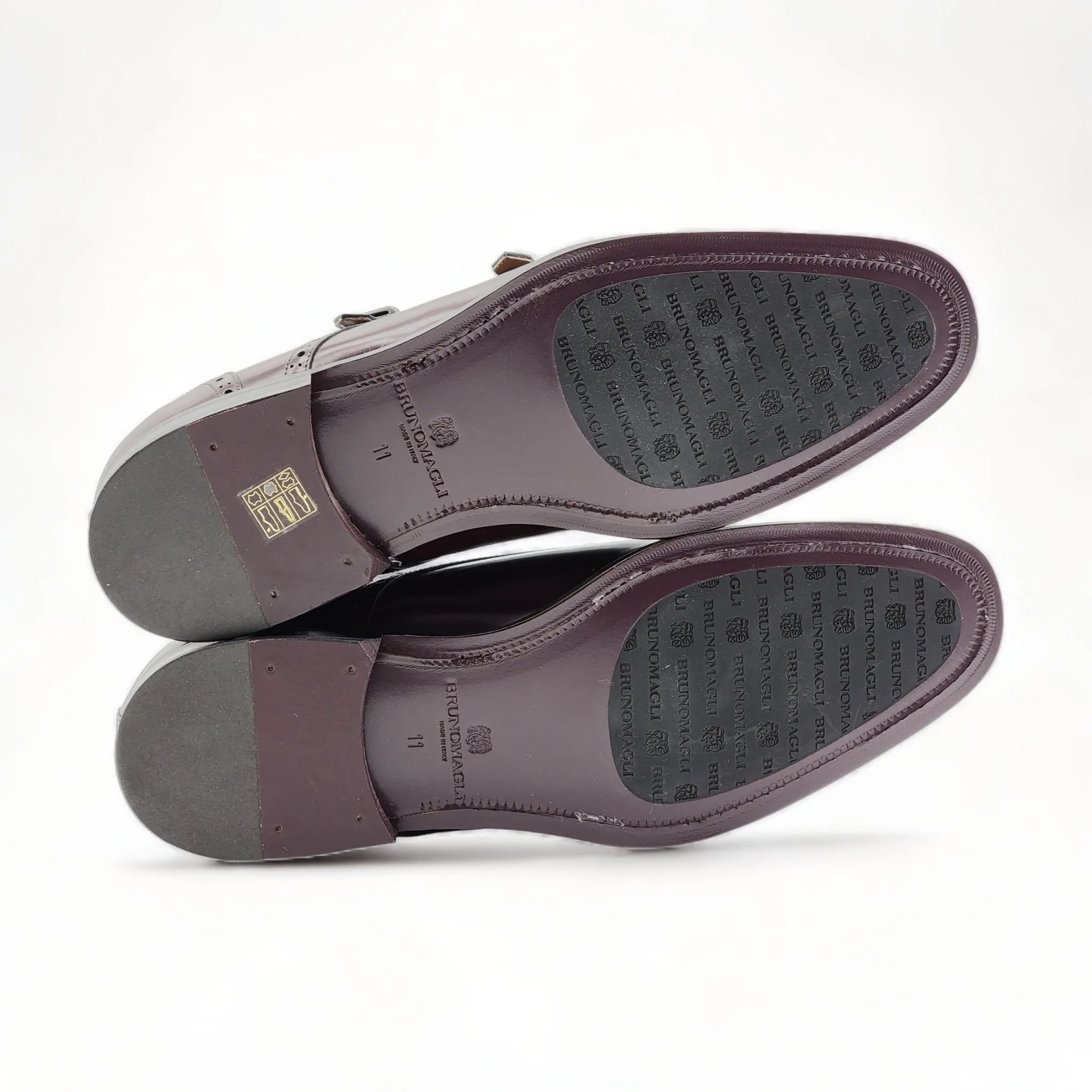 Bruno Magli Alfeo Double Monk Strap in Burgundy