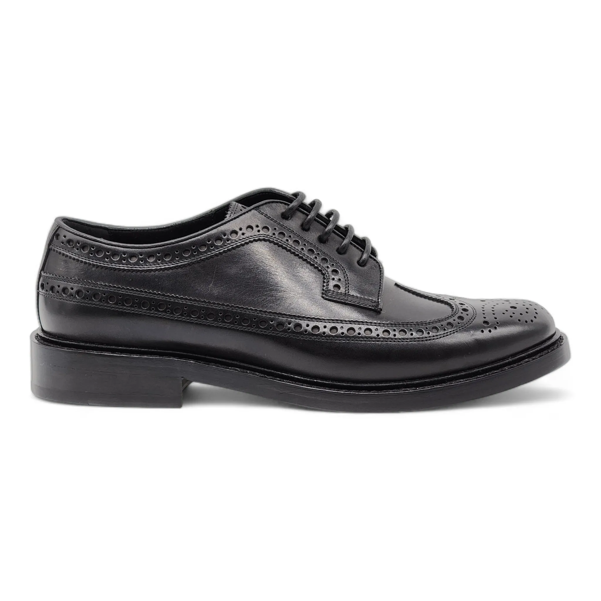 Burberry Leather Wingtip Brogues Shoes Black 40
