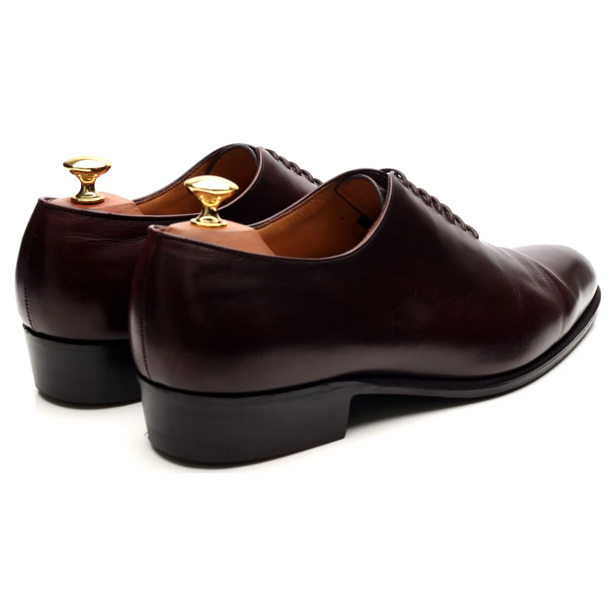 Burgundy Leather Wholecut Oxford 9.5 E UK 10