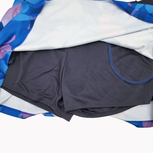 Callaway Womens XL TrueSculpt Blue Sea Skort With Shorts NEW $84