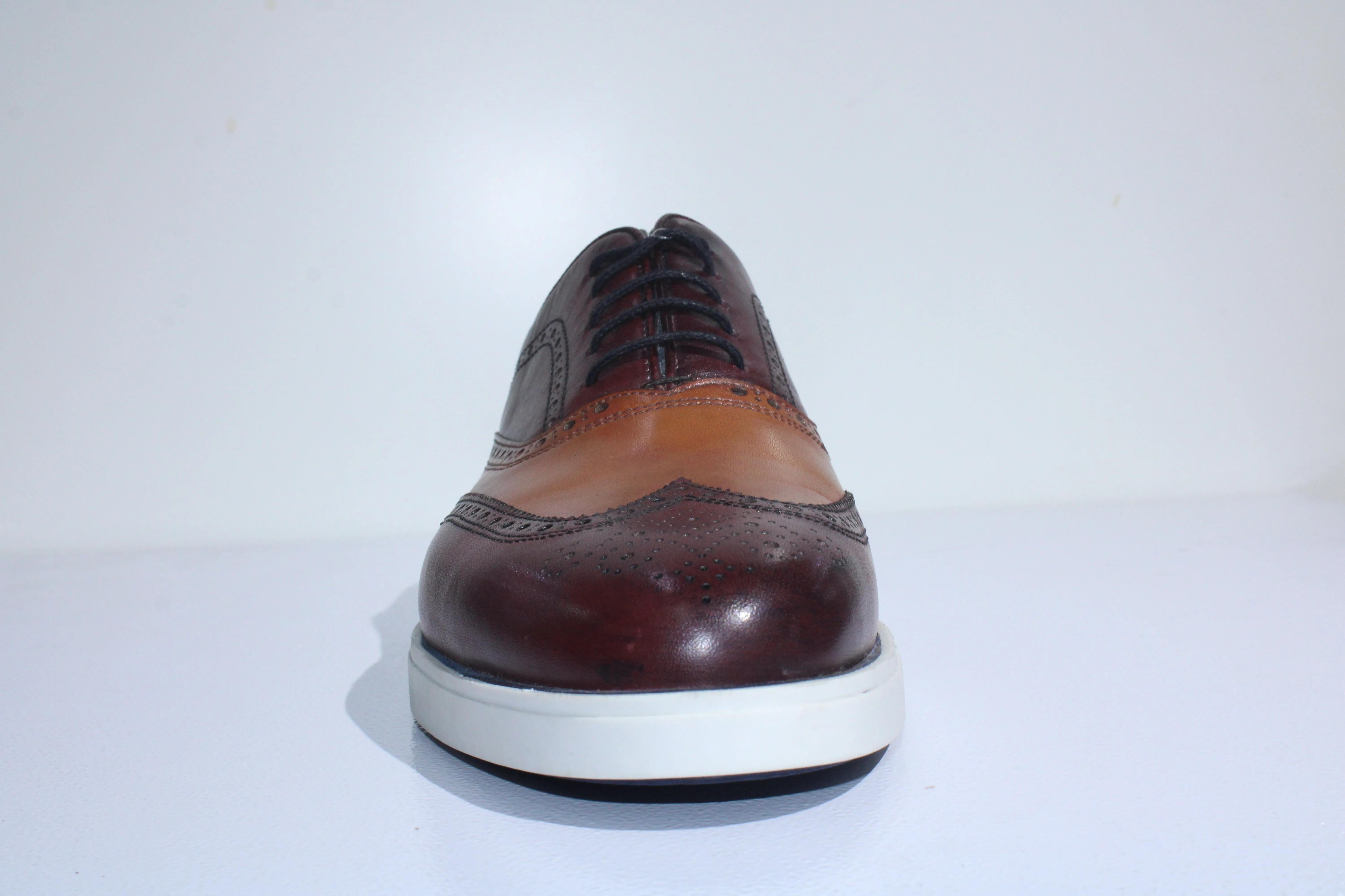 Calvano Casual Shoes Burgundy/Brown