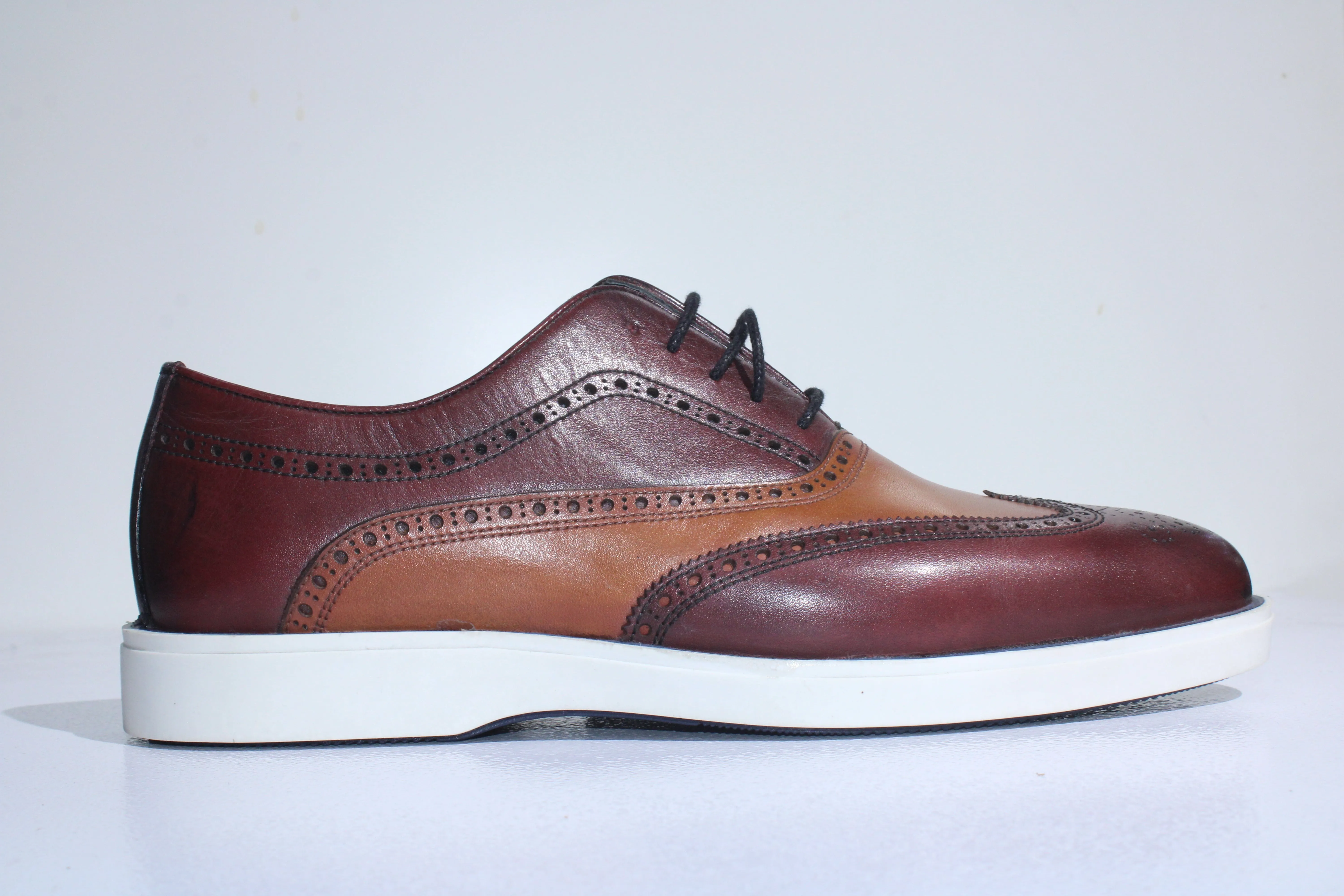 Calvano Casual Shoes Burgundy/Brown