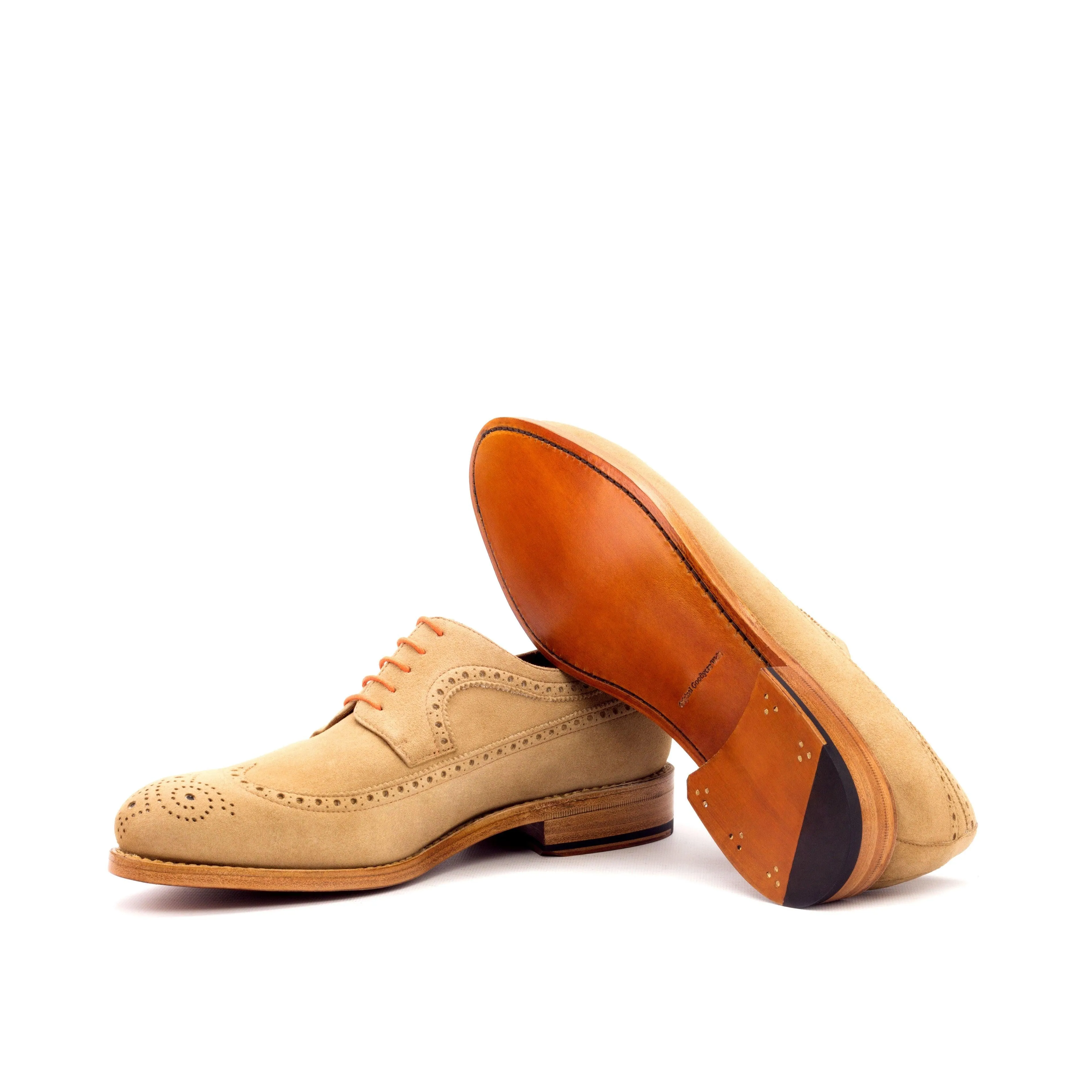 Camel Suede Longwing Blucher
