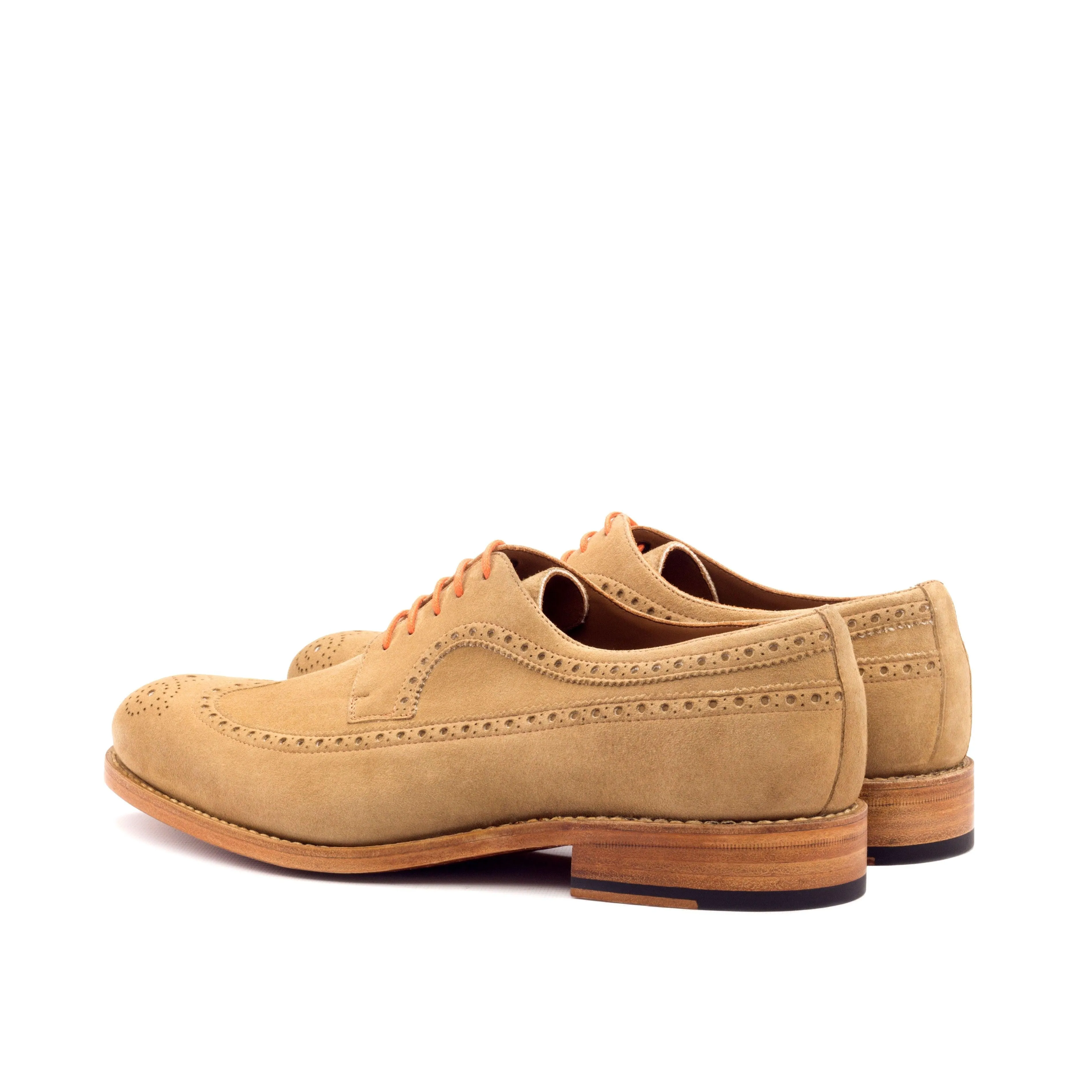 Camel Suede Longwing Blucher