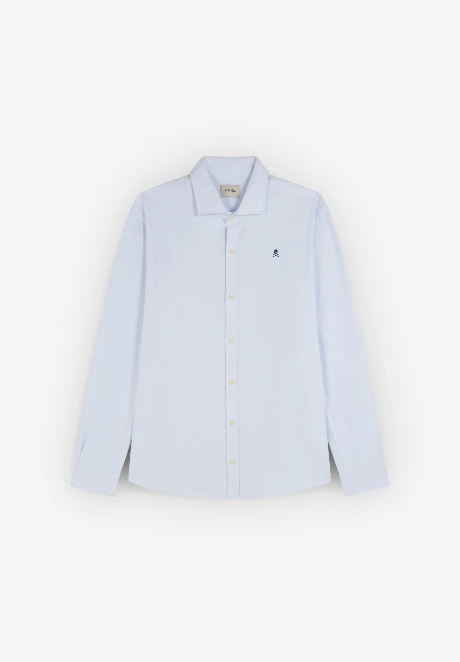 CAMISA OXFORD COM SKULL A CONTRASTAR