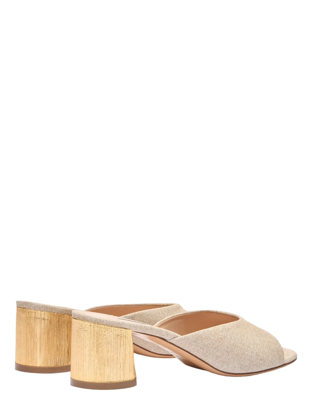 Casadei Cleo Opera Bellagio Mules in Gold