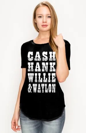 CASH GRAPHIC TEE BLK
