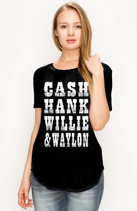 CASH GRAPHIC TEE BLK