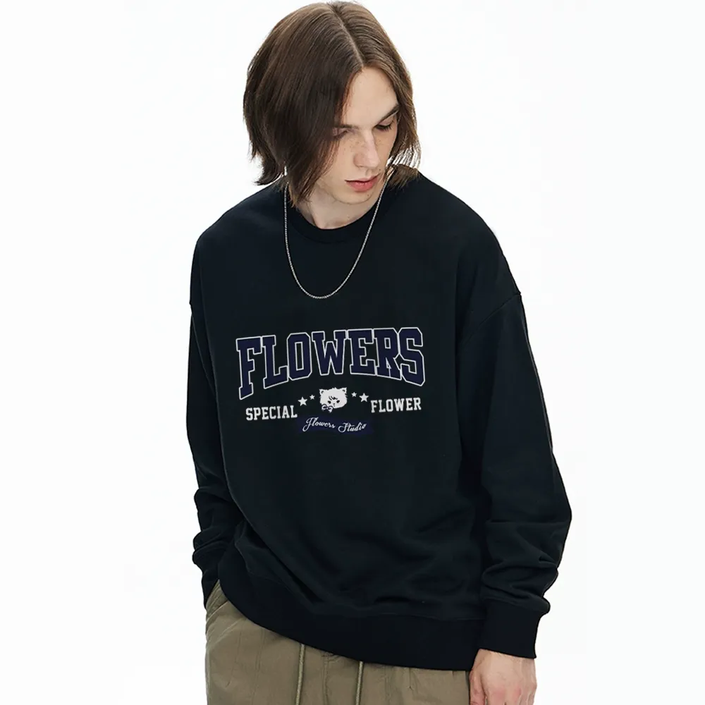 Casual Flowers Bear Sweatshirt