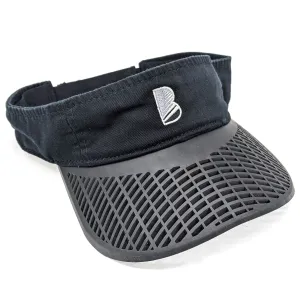 Casual Visor - "B" Black w/ Black Brim