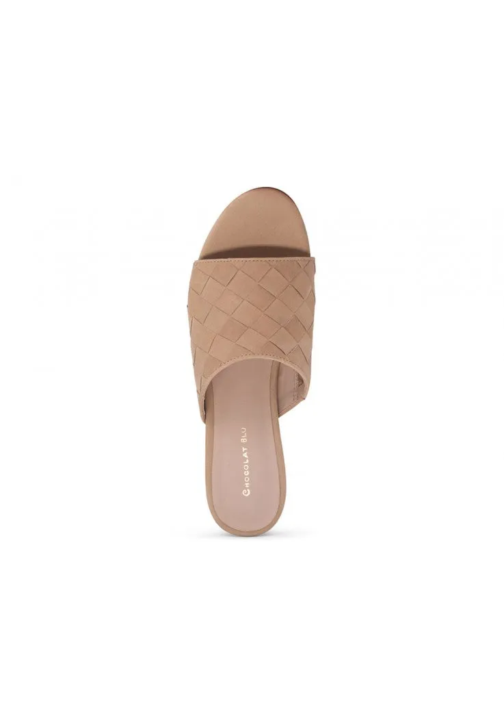 Chocolat Blu Brynne Tan Nubuck Heeled Sandal