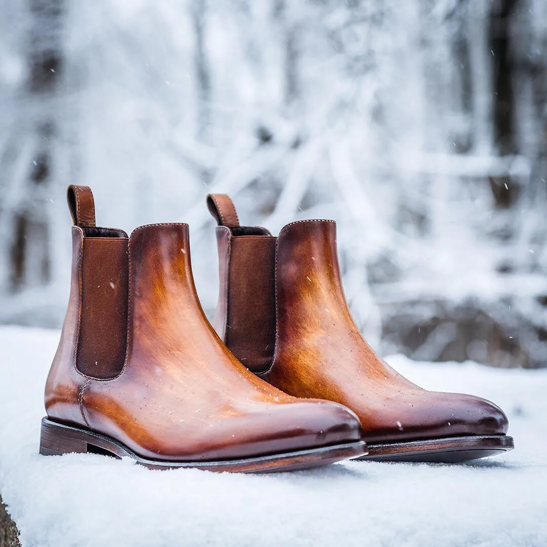 Classic Chelsea Boot • Cognac Patina