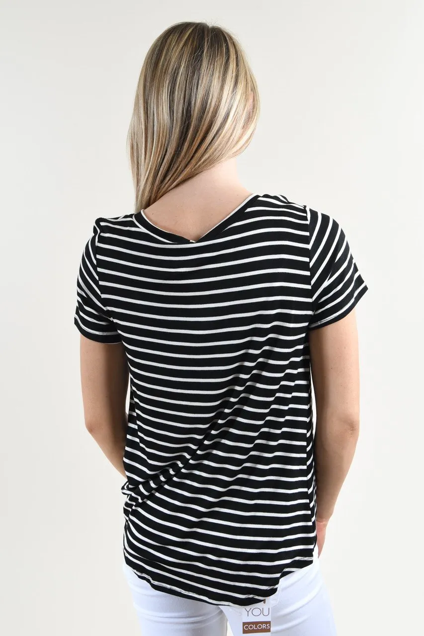 Classic Striped Knot Top