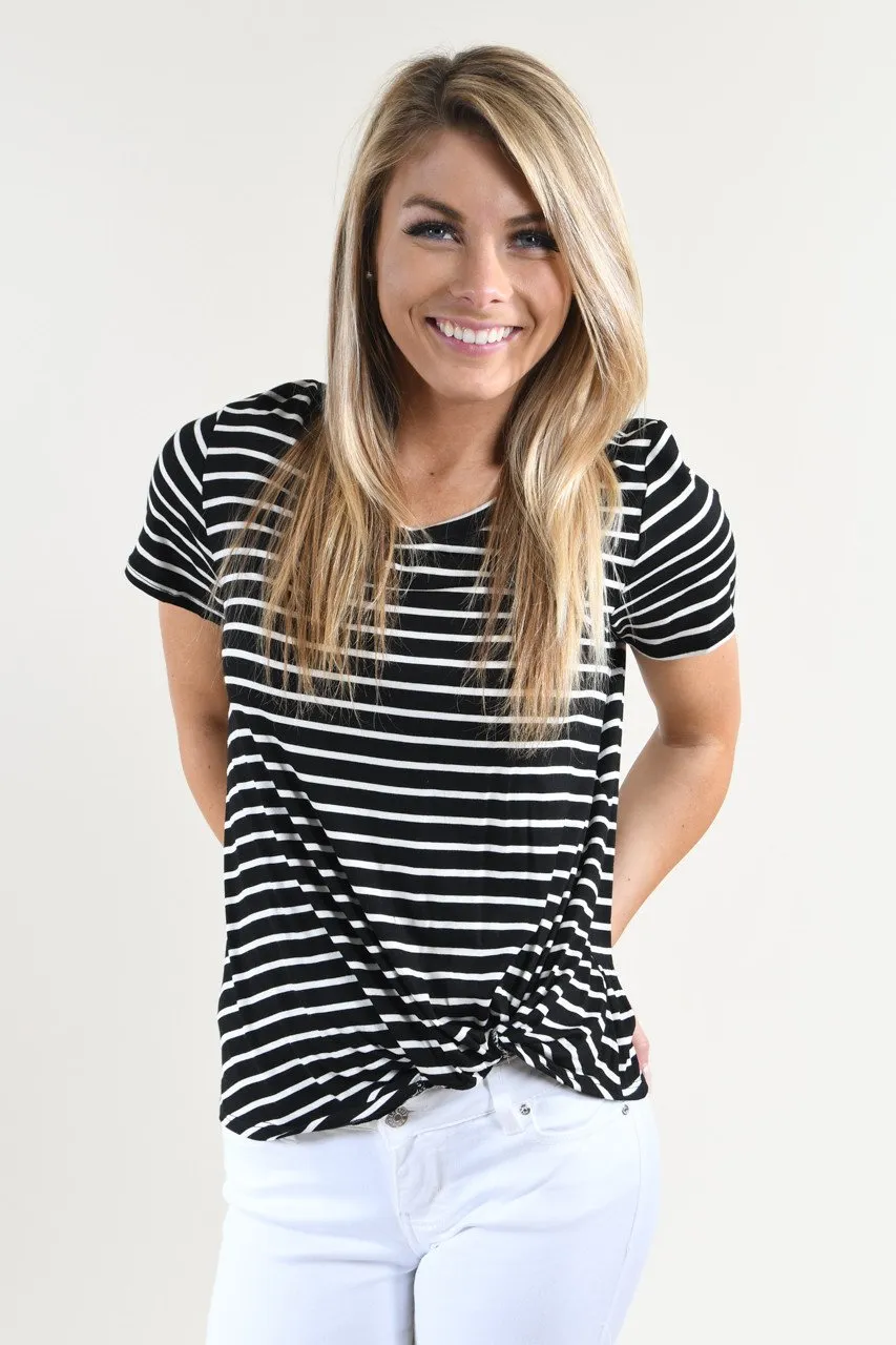 Classic Striped Knot Top
