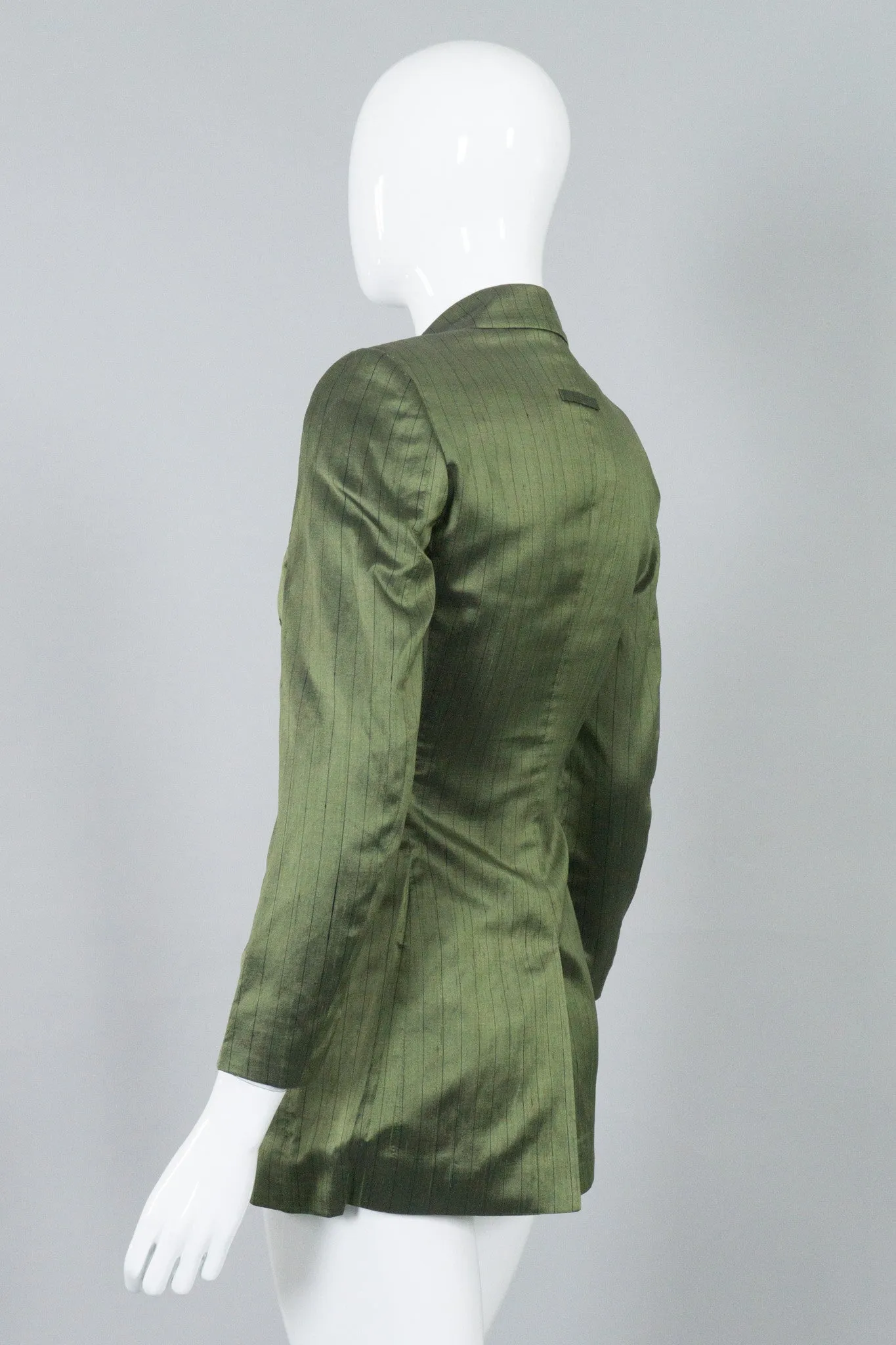 Classique Pinstripe Silk Jacket