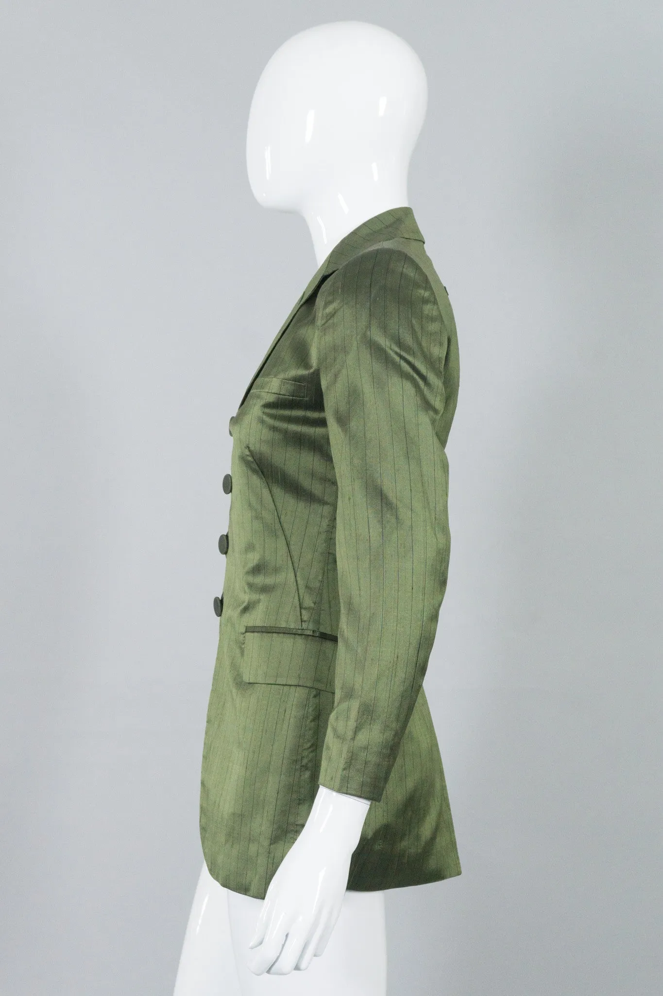 Classique Pinstripe Silk Jacket